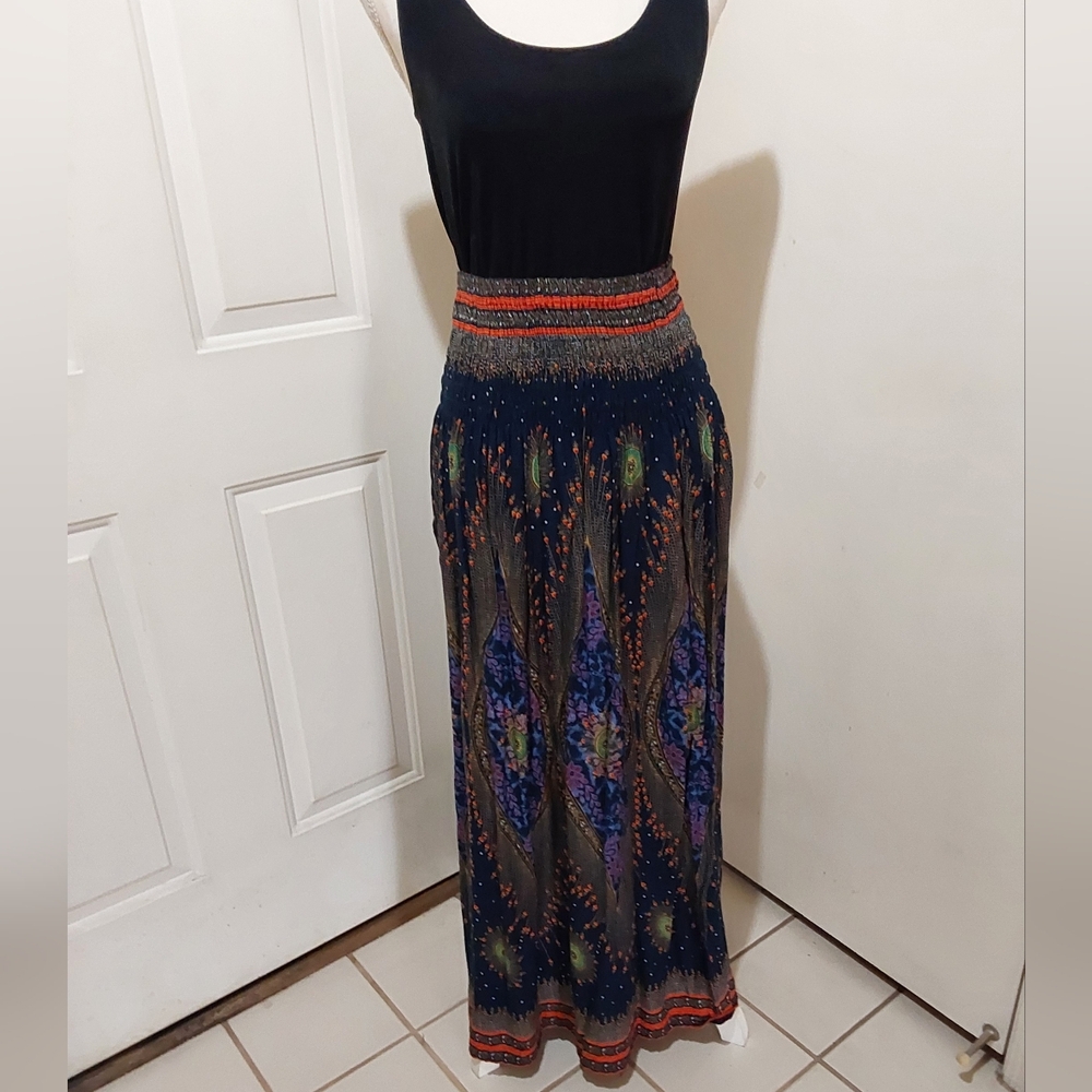 🌺 Like New Bohemian Island Maxi Skirt/Strapless Dress